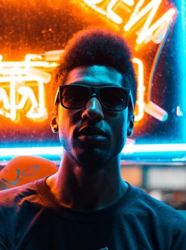 Sesión de fotos luces neon