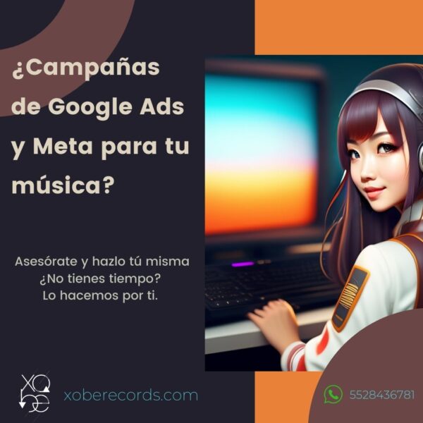 Servicio de anuncios de Google ads y Meta para música. Las mejores playlist. Servicios integrales para artistas musicales